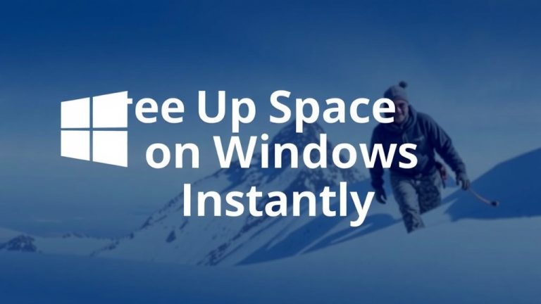 Free Up Space on Windows Instantly