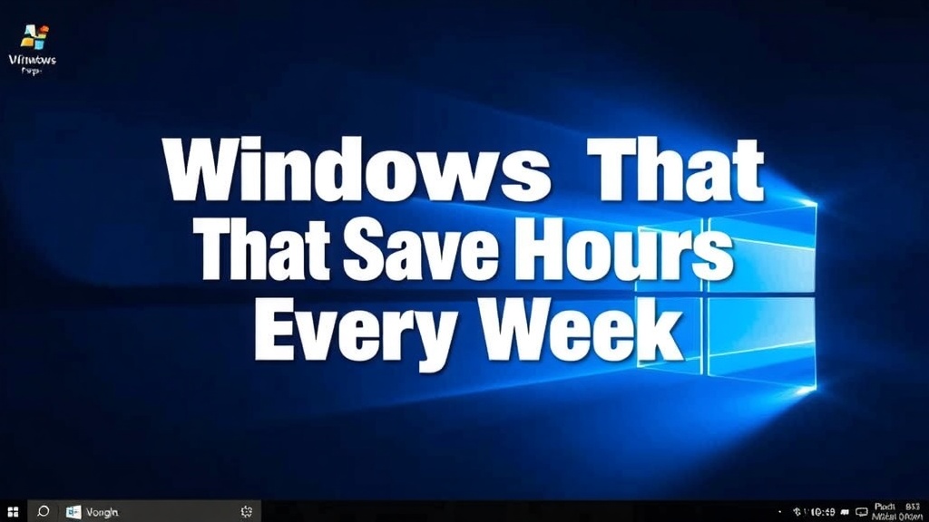 Windows Shortcuts That Save Hours Every Week