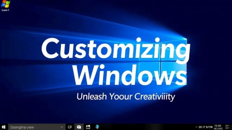 Customizing Windows: Unleash Your Creativity
